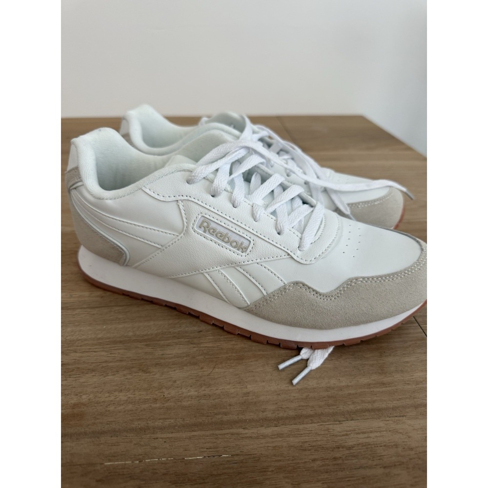 Reebok Classic Harman Run Women's Size 11 White Beige Gum Sneakers New
